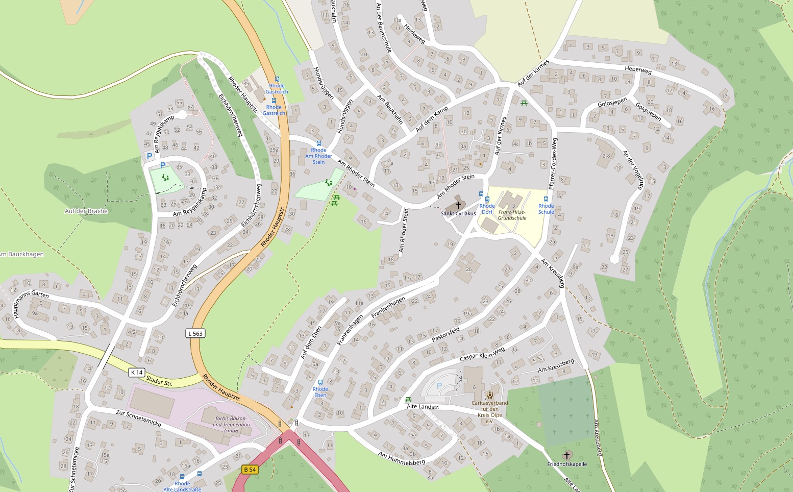 Lage der Einrichtung